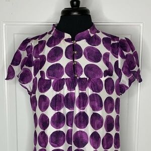 Banana Republic Short sleeve Mock Neckline blouse